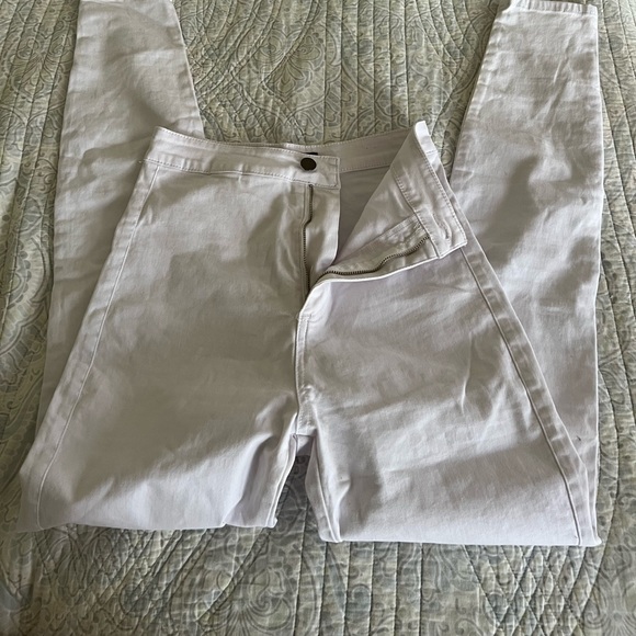 Fashion Nova White High Waist Skinny Jeans size 5 - Picture 2 of 6